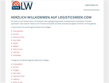 Tablet Screenshot of logisticsweek.com